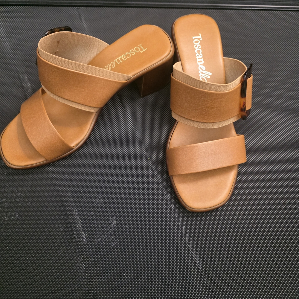 Toscanella Tan Women's Heeled Sandals